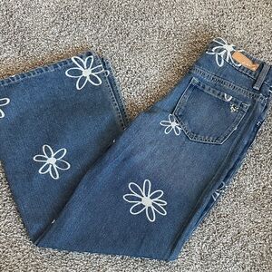 Justice Blue Floral Jeans